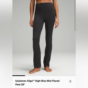 Align Hi-rise Mini Flare pants
